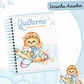 Kit Digital Encadernação Ursinho Aviador Caderneta e Livro do bebê, Cartão SUS - Thumbnail 1