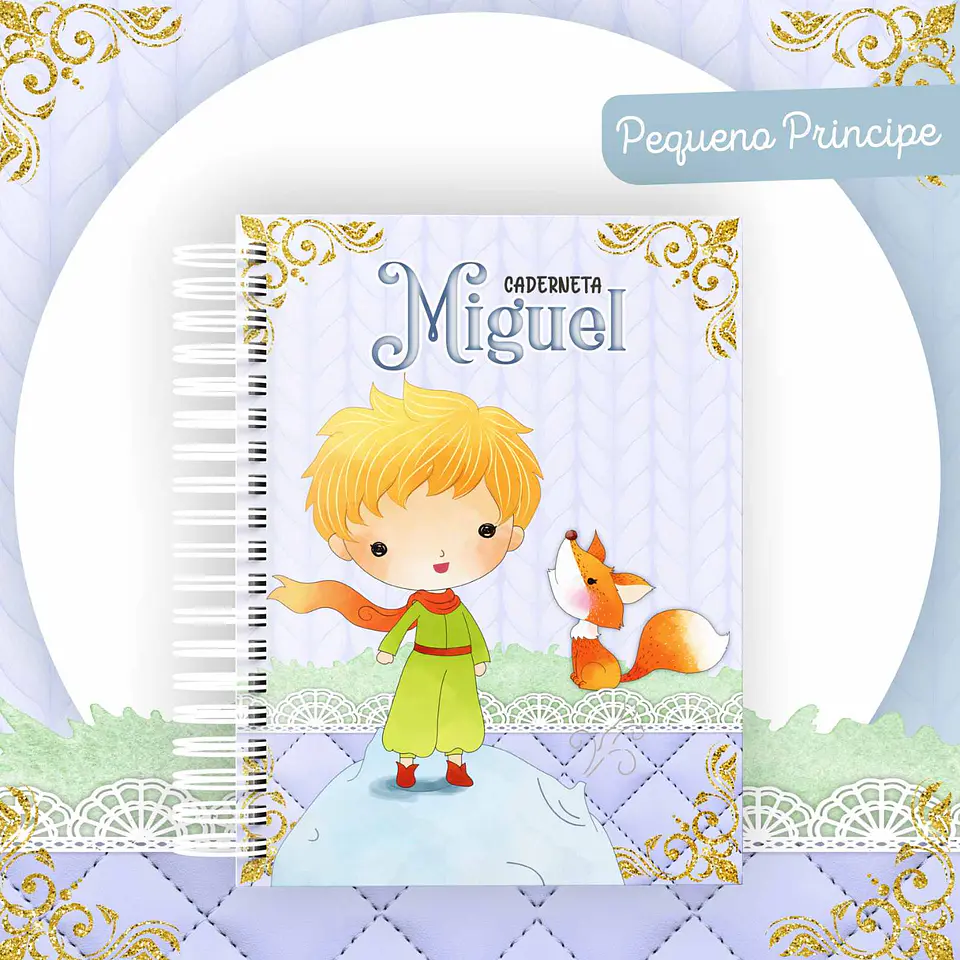 Arquivo Digital Caderneta + Livro do Bebe Pequeno Príncipe 1