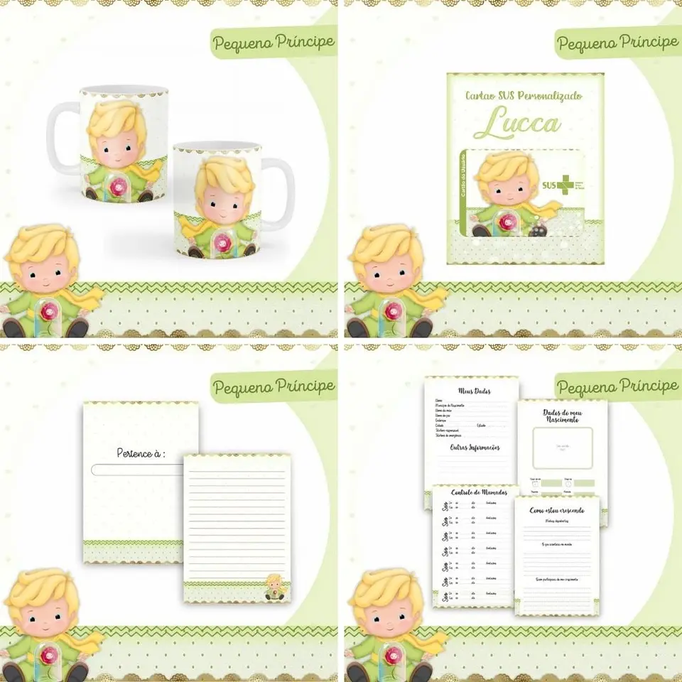 Arquivo Digital Pequeno Príncipe Caderneta Livro do Bebe 2