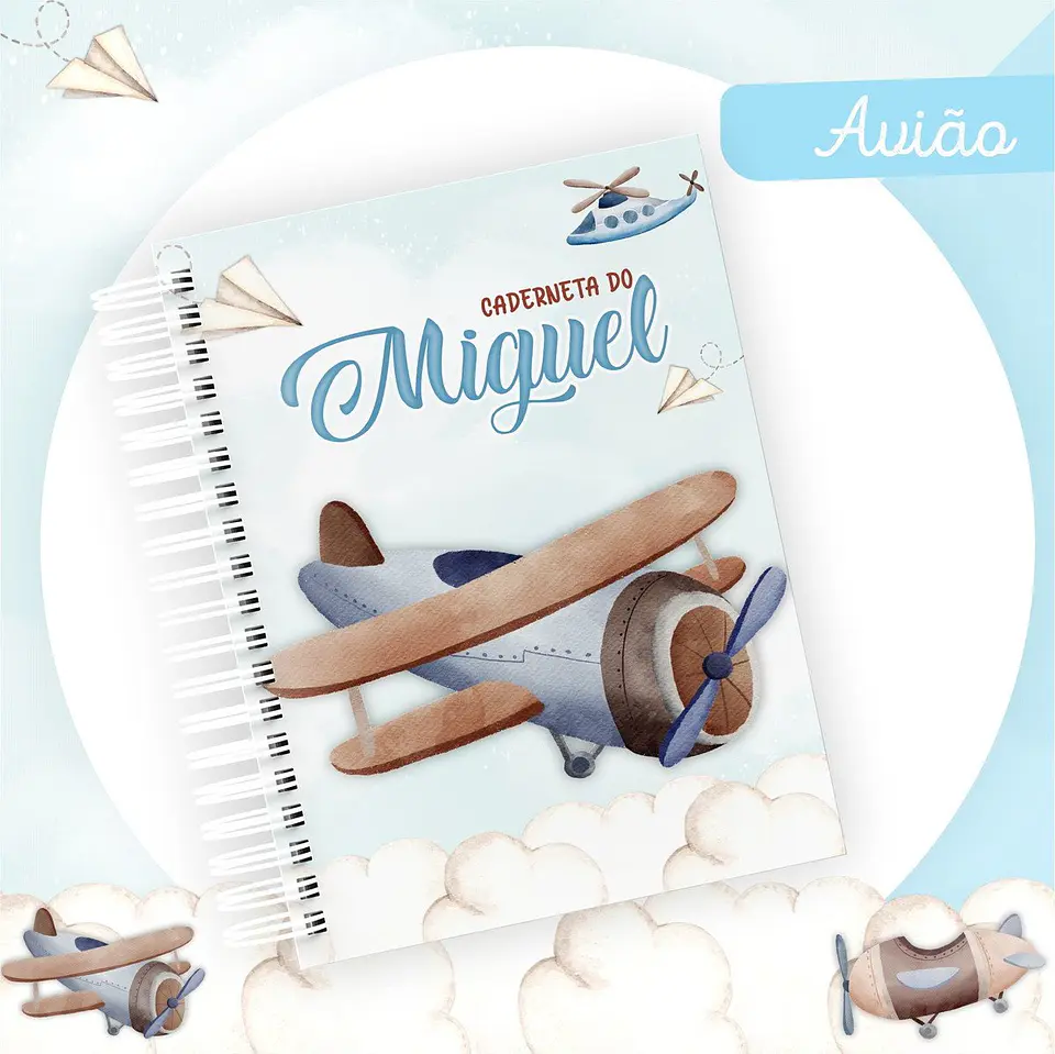 Arquivo Digital Avião Caderneta e Livro do Bebe 1