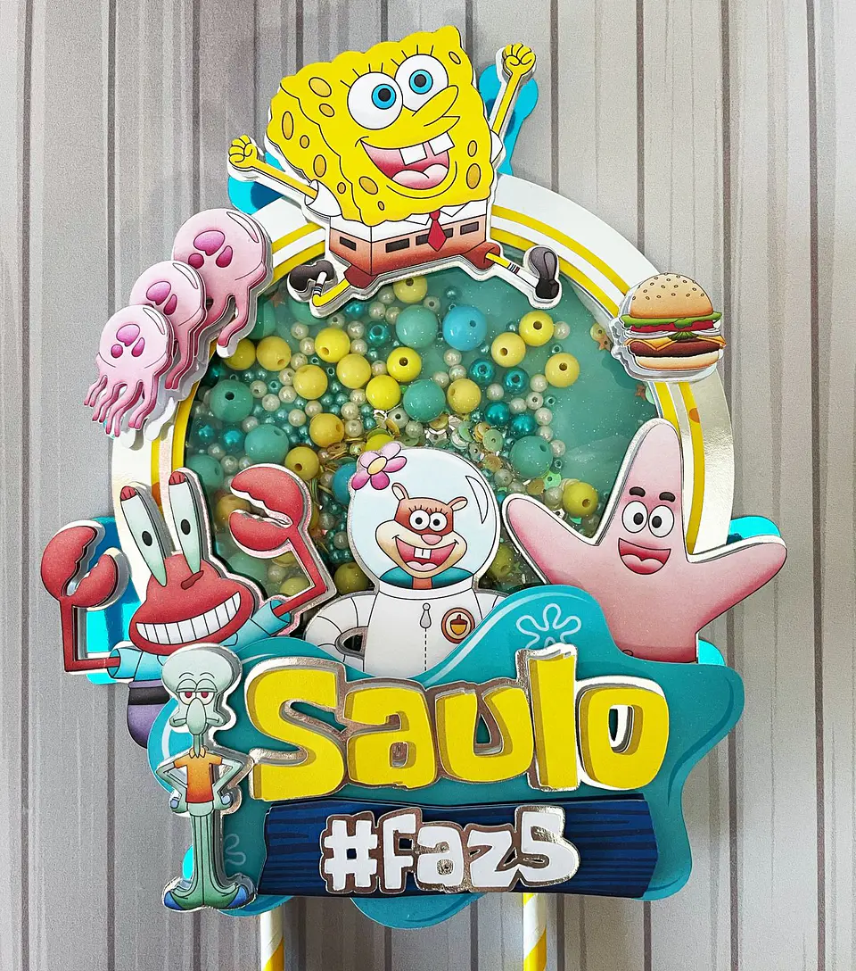 Arquivo de Corte Kit Bob Esponja 6