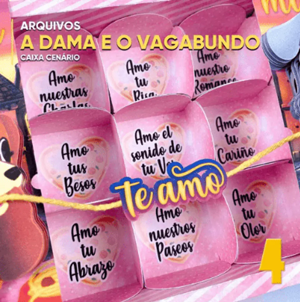 Arquivo de Corte Dia dos Namorados Caixa Cenario A Dama e o Vagabundo 5