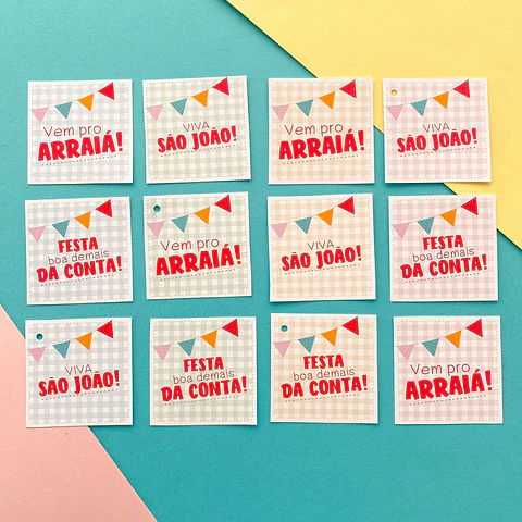 Arquivo de Corte Tags Festa Junina