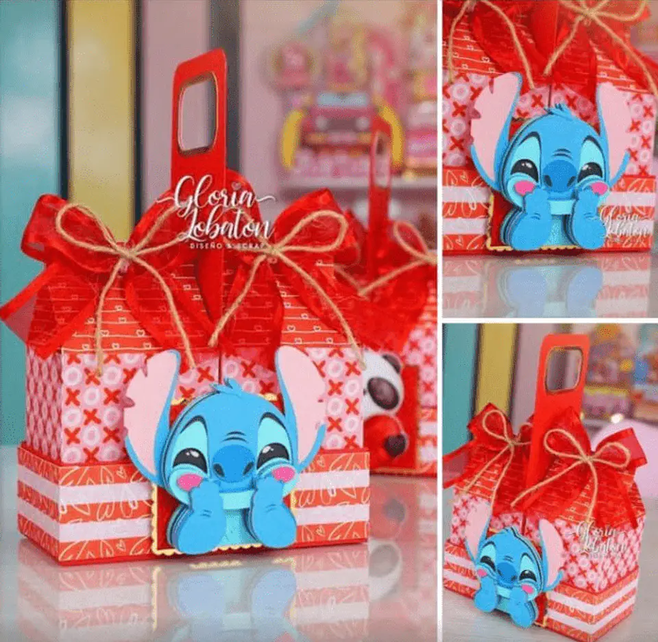 Arquivo de Corte Dia dos Namorados Caixa Milk Dupla + Stitch 1
