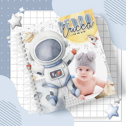 Arquivo Digital Combo Maternidade Astronauta Aquarela
