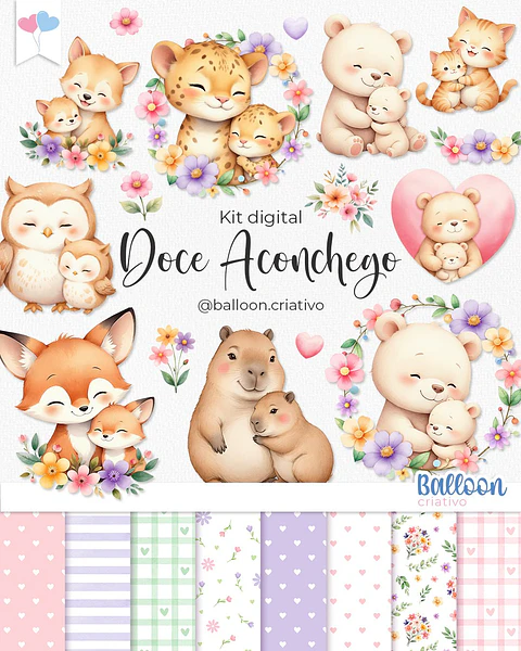 Kit Digital Doce Aconchego