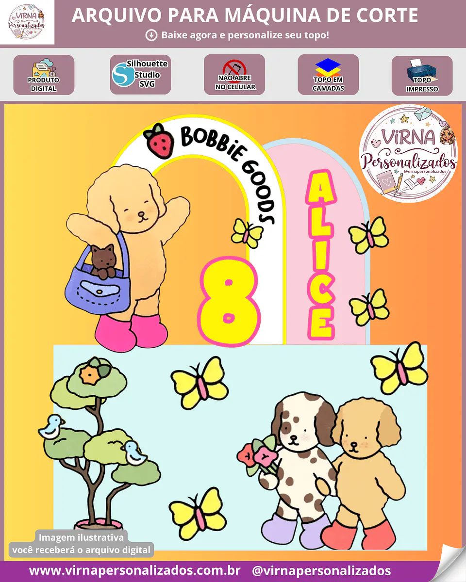 Arquivo de Corte Topo Bobbie Goods 1