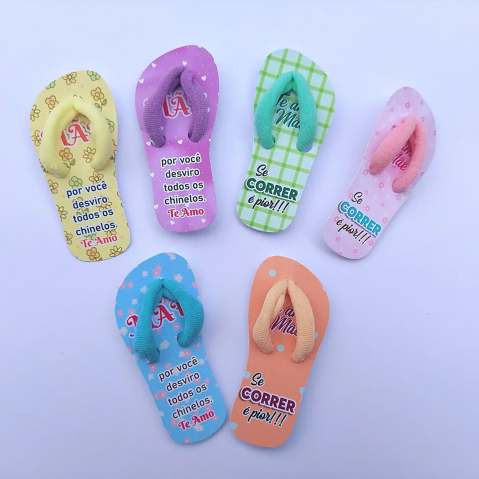 Arquivo Digital Tag Chinelo para Xuxinha  Dia das Mães 1