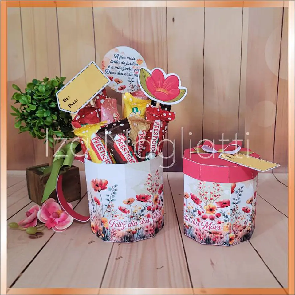 Arquivo Digital Caixa no Formato de Caneca Dia das Mães 1