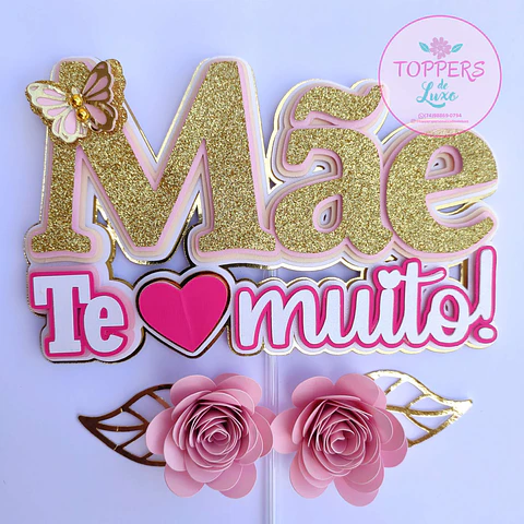 Arquivo de Corte Topo de Bolo Dia das Mães