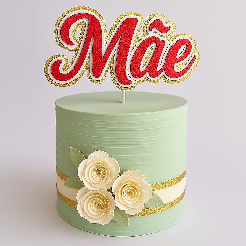 Arquivo de Corte Combo Topos de Bolo Dia das Mães 10