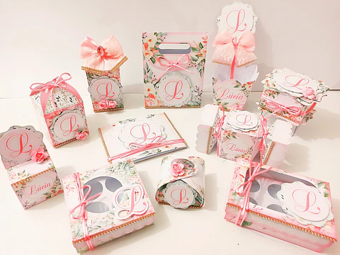 Arquivo de Corte Kit Caixas  Floral