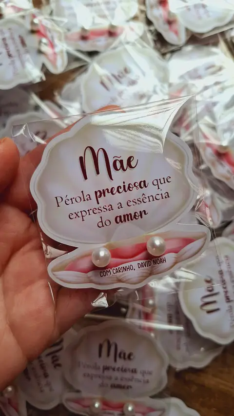 Arquivo de Corte Dia das Mães Cartão Brinco Concha