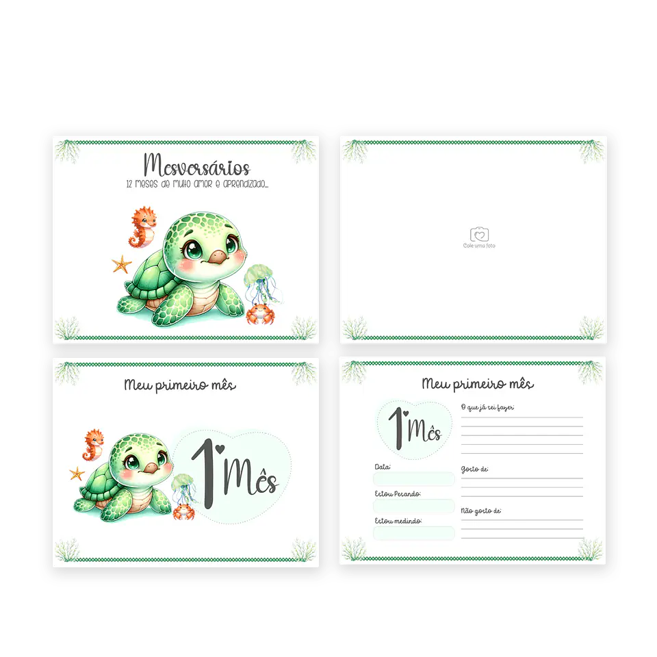 Arquivo Digital Pack Baby Fundo Do Mar Menino 5