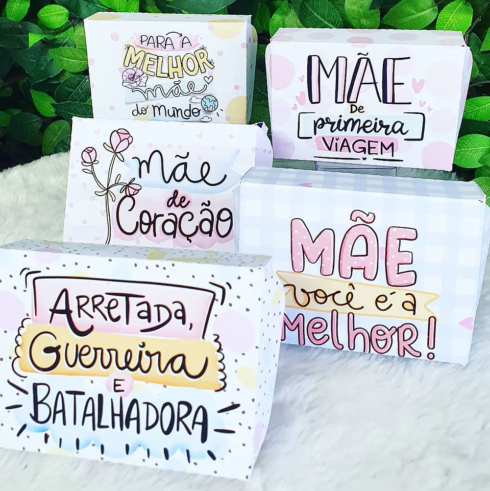 Arquivo de Corte Pack Caixa 6 Doces Dia das Mães 3
