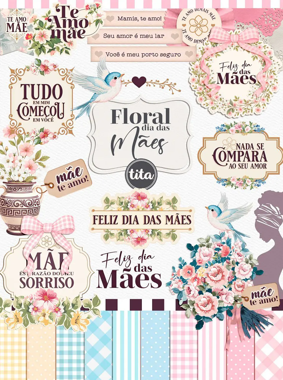 Arquivo Digital Kit Digital Feliz Dia das Mães 1