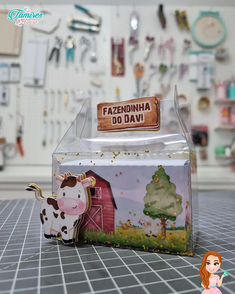 Arquivo de Corte Combo Caixas Acetatos Fazendinha 3