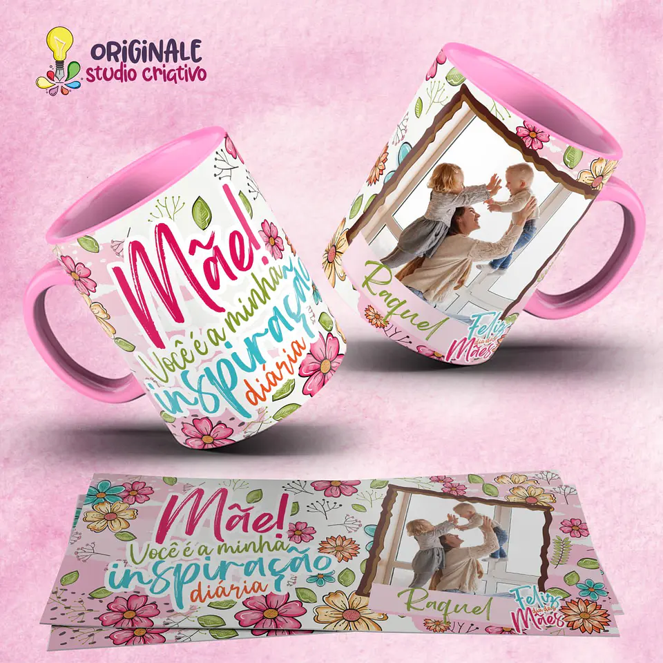 Arquivo Digital Sublimação Dia das Mães Pack Flor de Mãe 4