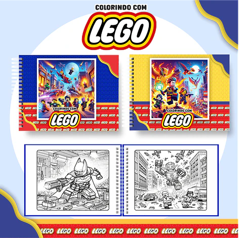 Arquivo Digital Livro de Colorir Lego