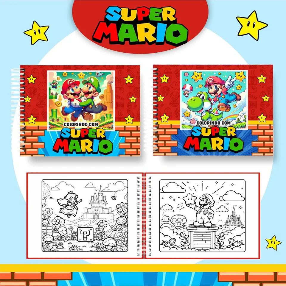 Arquivo Digital Livro de Colorir Super Mario 1