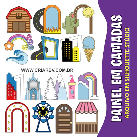 Arquivo de Corte Painel em Camadas 5