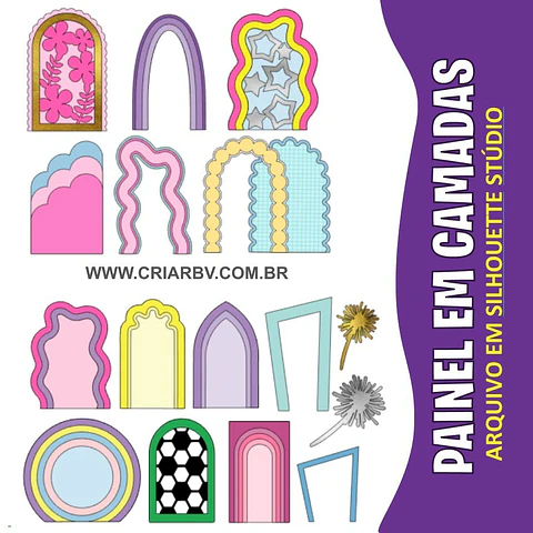 Arquivo de Corte Painel em Camadas 4