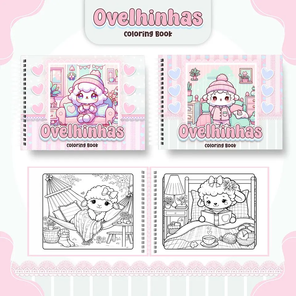 Arquivo Digital Livro de Colorir Ovelhinhas 1
