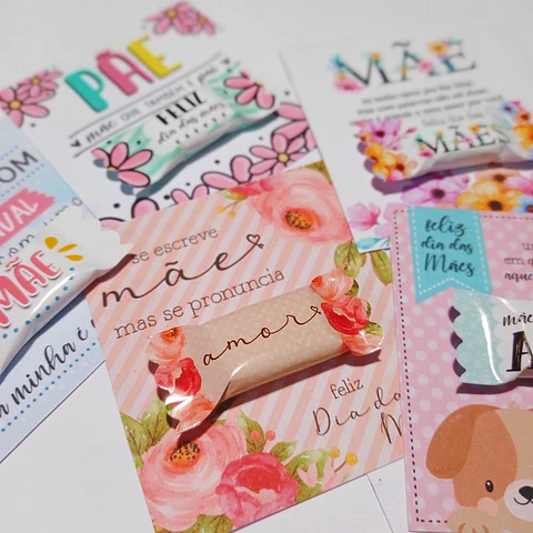 Arquivo de Corte Card Balinhas Dia das Mães