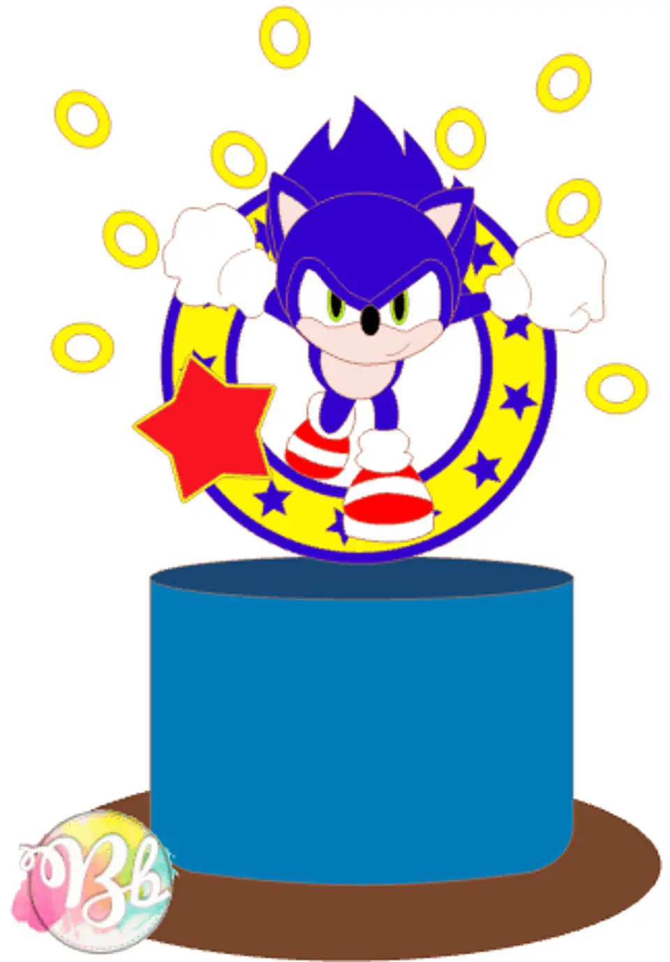 Arquivo de Corte Topo de Bolo Sonic 1