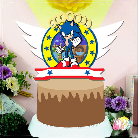Arquivo de Corte Topo de Bolo Sonic