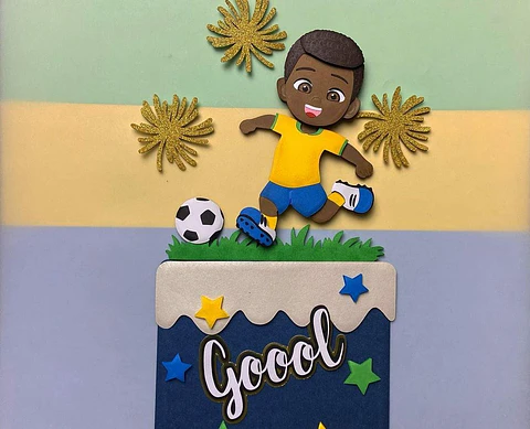Arquivo de Corte Topo de Bolo Futebol