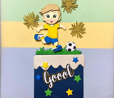 Arquivo de Corte Topo de Bolo Futebol