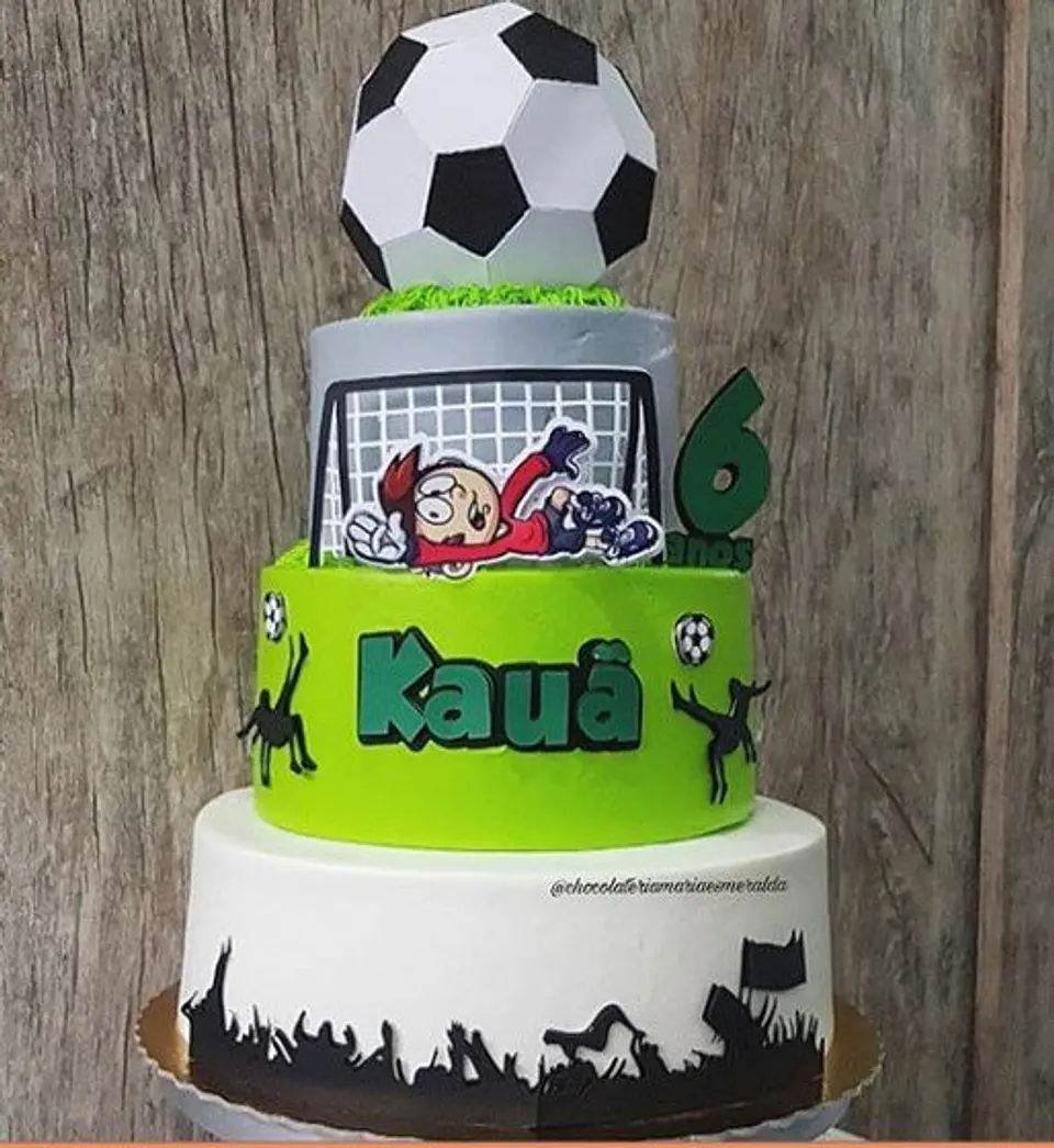 Arquivo de Corte Topo de Bolo Futebol 1