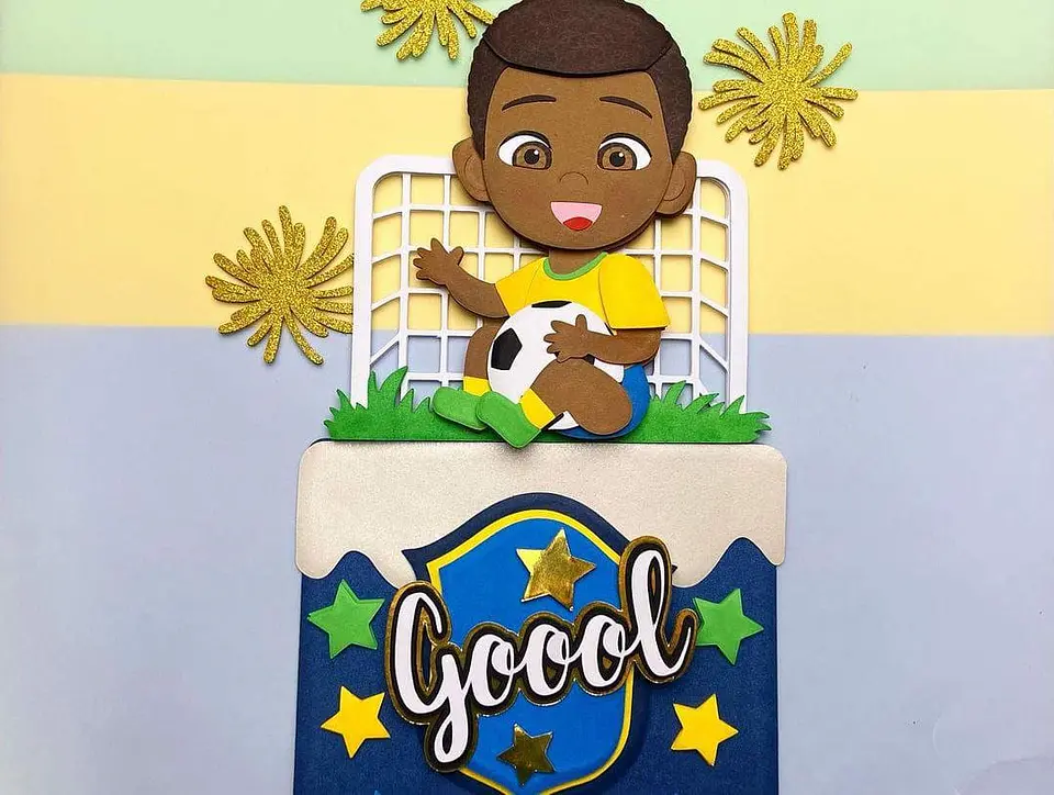 Arquivo de Corte Topo de Bolo Futebol 1