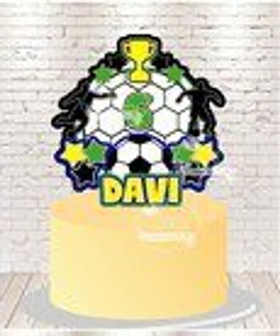 Arquivo de Corte Topo de Bolo Futebol 1