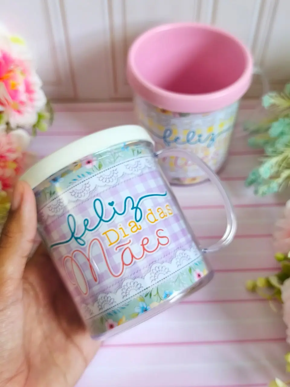 Arquivo de Corte Dia das Mães Caneca de Acrilico + Caixa 8