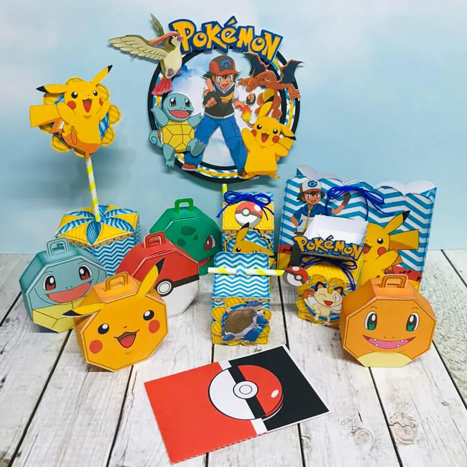 Arquivo de Corte Kit Festa Pokemon 1