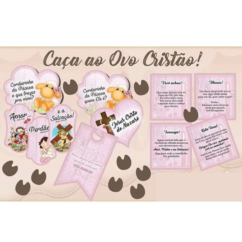 Arquivo de Corte Páscoa Caça aos Ovos Cristão 2