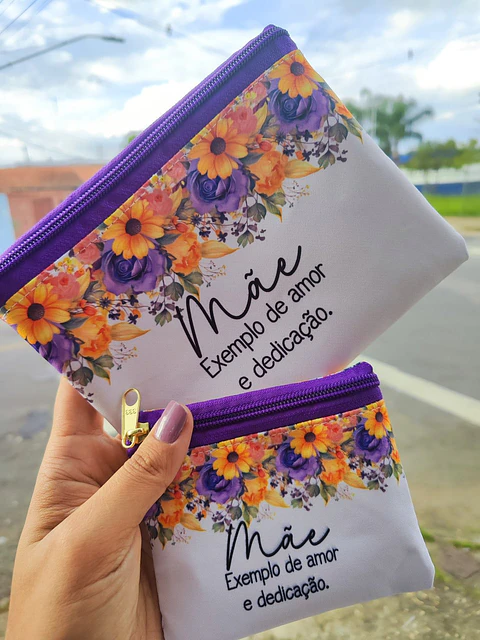 Arquivo Digital Sublimação Dia das Mães Necessaire + Porta Moeda