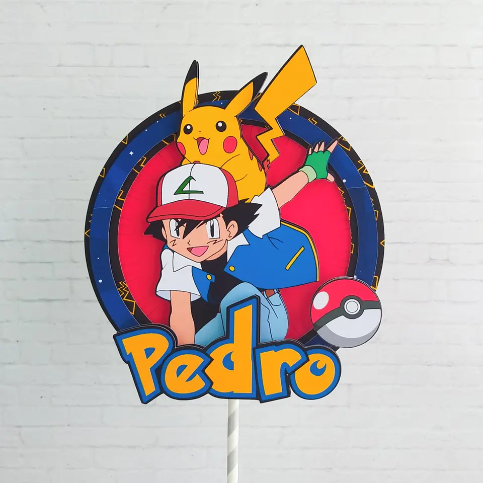 Arquivo Corte Topo de Bolo Pokemon 1