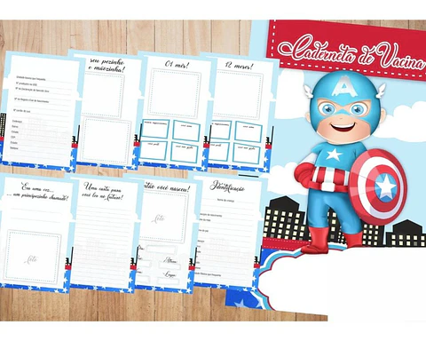 ARQUIVO DIGITAL CADERNETA DE VACINA CAPITÃO AMERICA