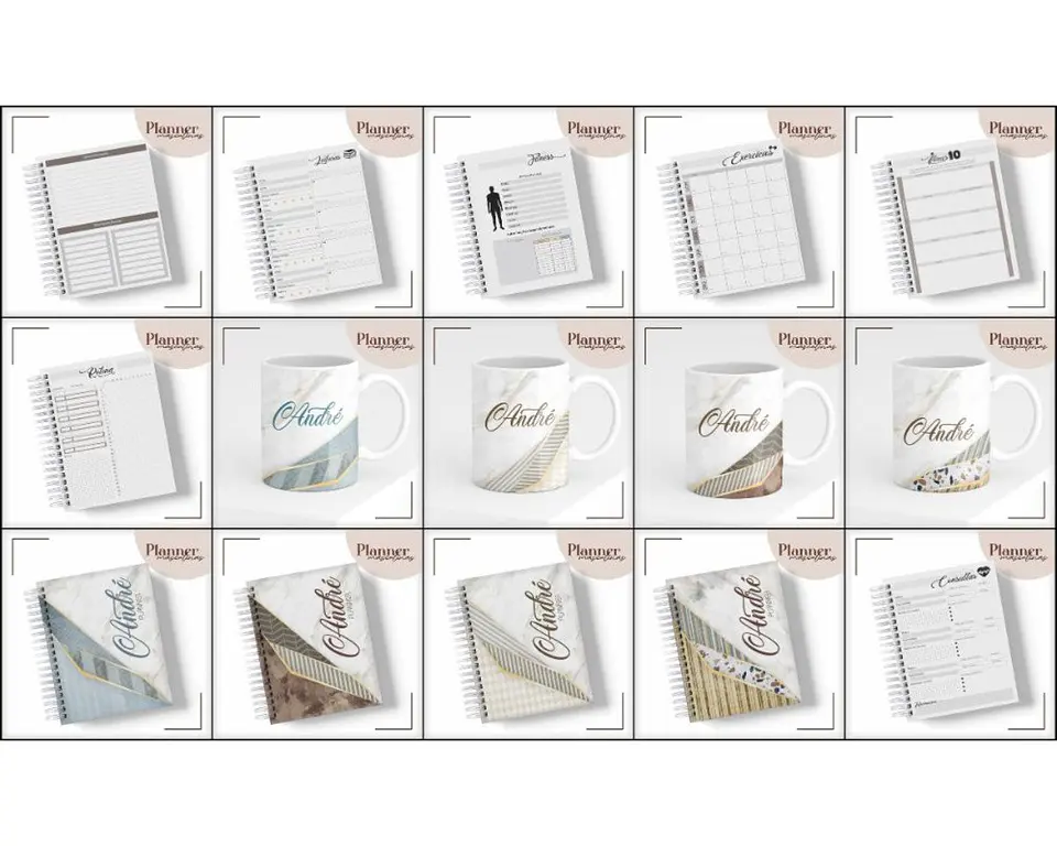 Arquivo Digital Planner Masculino Permanente 1