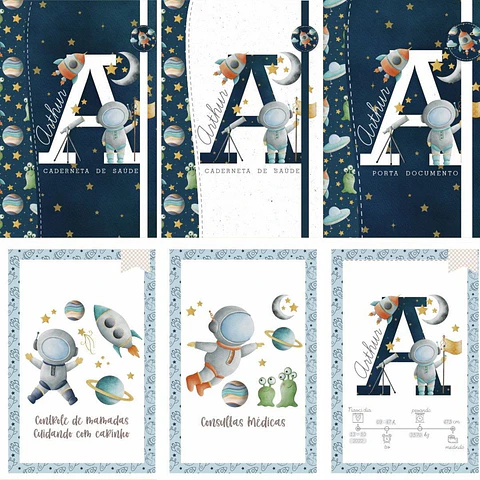 Arquivo de Digital Caderneta Livro do Bebê Astronauta
