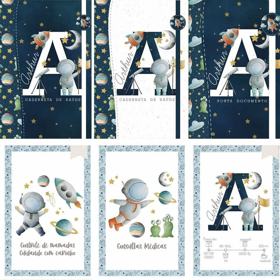 Arquivo de Digital Caderneta Livro do Bebê Astronauta 1