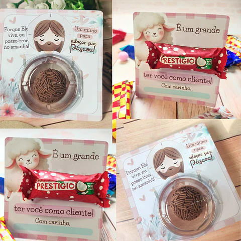Arquivo de Corte Card Doces Cristão Páscoa