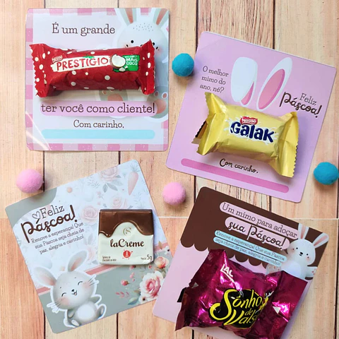 Arquivo de Corte Card Doces Páscoa
