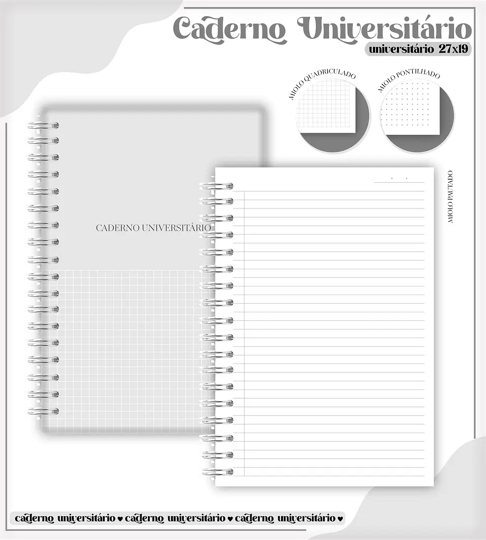 Arquivo Digital Combo Caderno Universitário 2