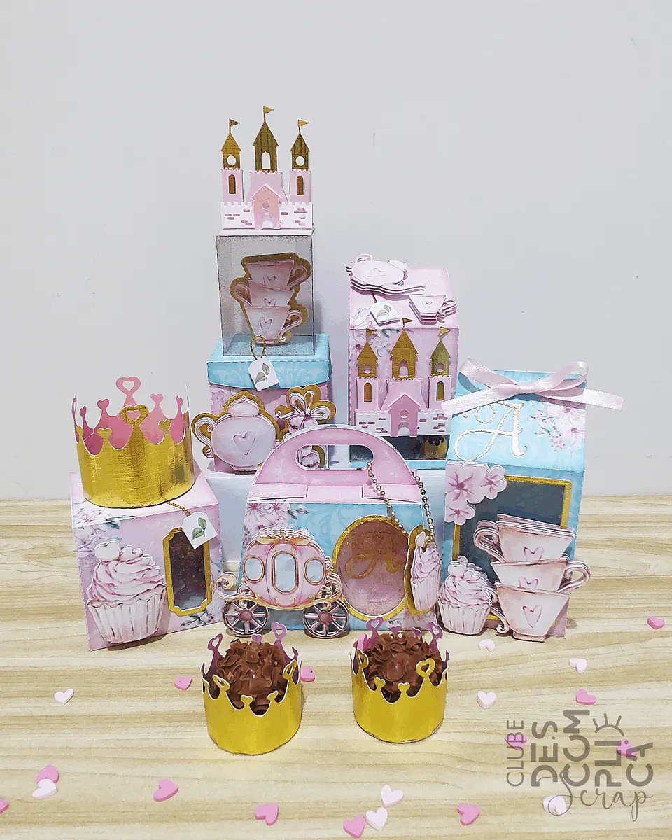 Arquivo de Corte Kit Festa Chá Princesas 1