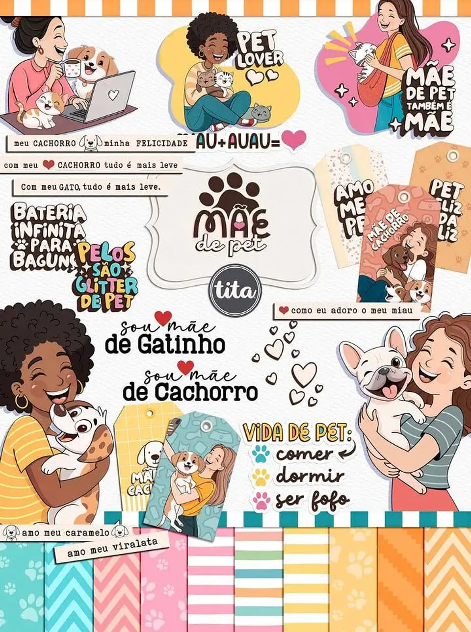 Arquivo Digital Mãe de Pet Combo Encadernação + Kit Digital 3
