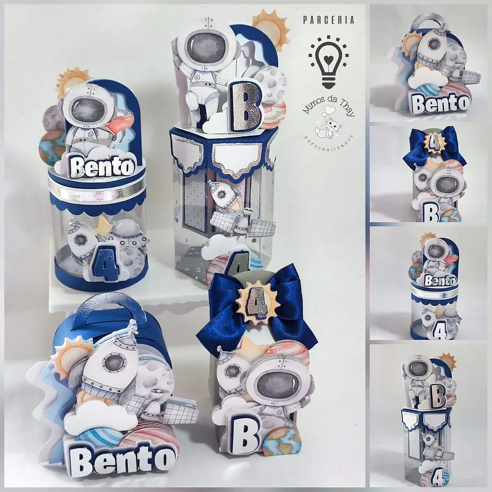 Arquivo de Corte Astronauta Azul e Cinza 1